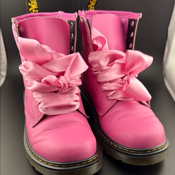 Dr. Martens Shoes - Dr. Marten’s Pink UNISEX Boots with Satin Laces